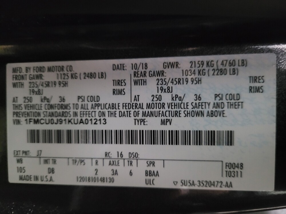 2019 Ford Escape in Glen Burnie, MD 21061 - 18139885 33