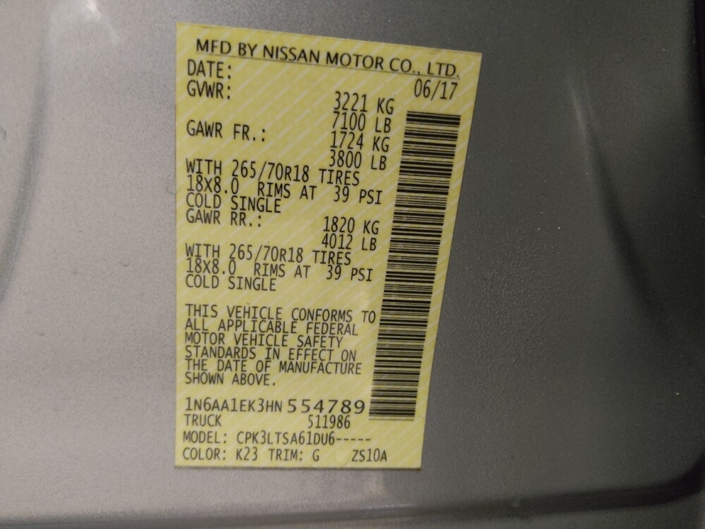 2017 Nissan Titan in Greenville, SC 29607 - 18139976 33