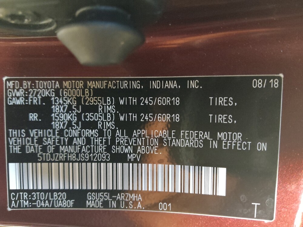 2018 Toyota Highlander in Salem, VA 24153 - 18139989 33
