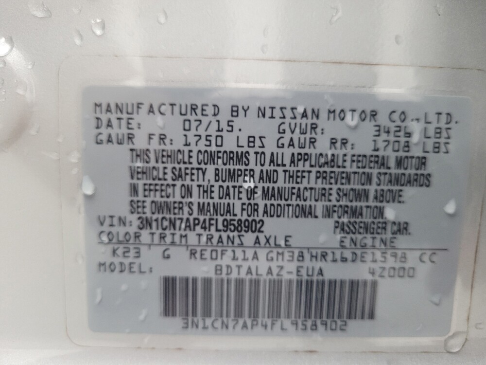 2015 Nissan Versa in Memphis, TN 38115 - 18140020 33