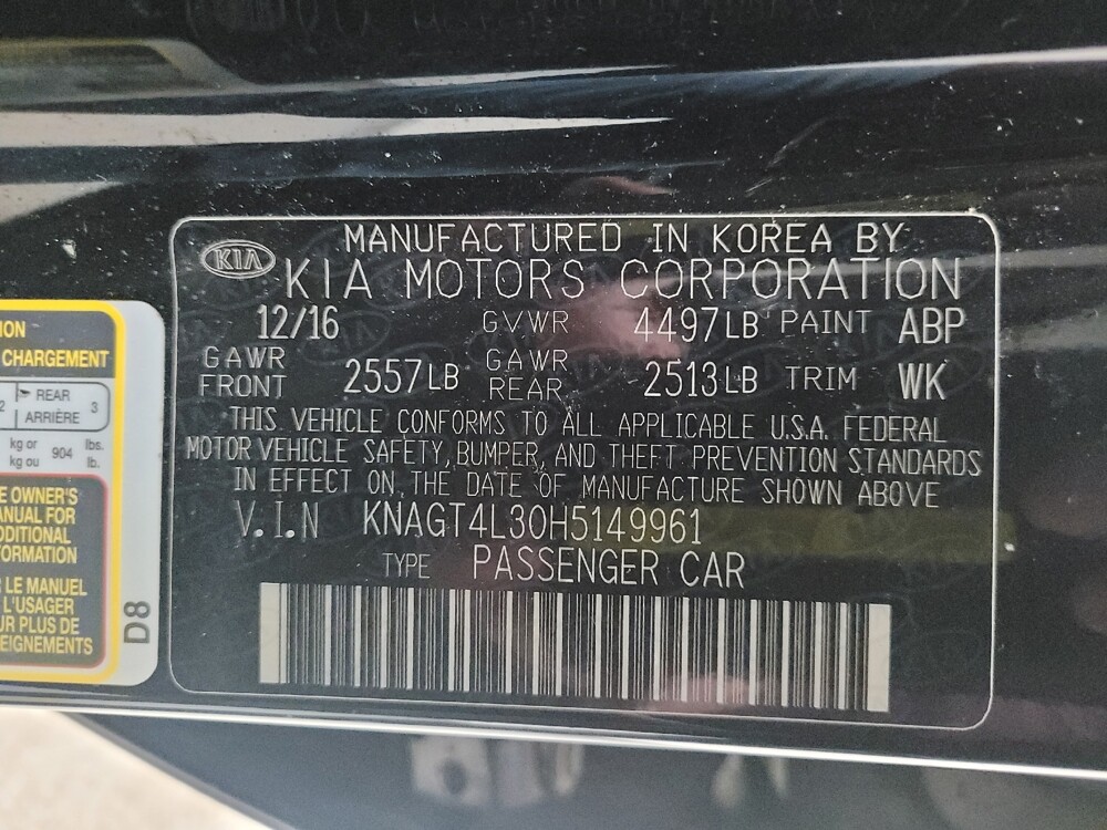 2017 Kia Optima in Taylor, MI 48180 - 18140101 33