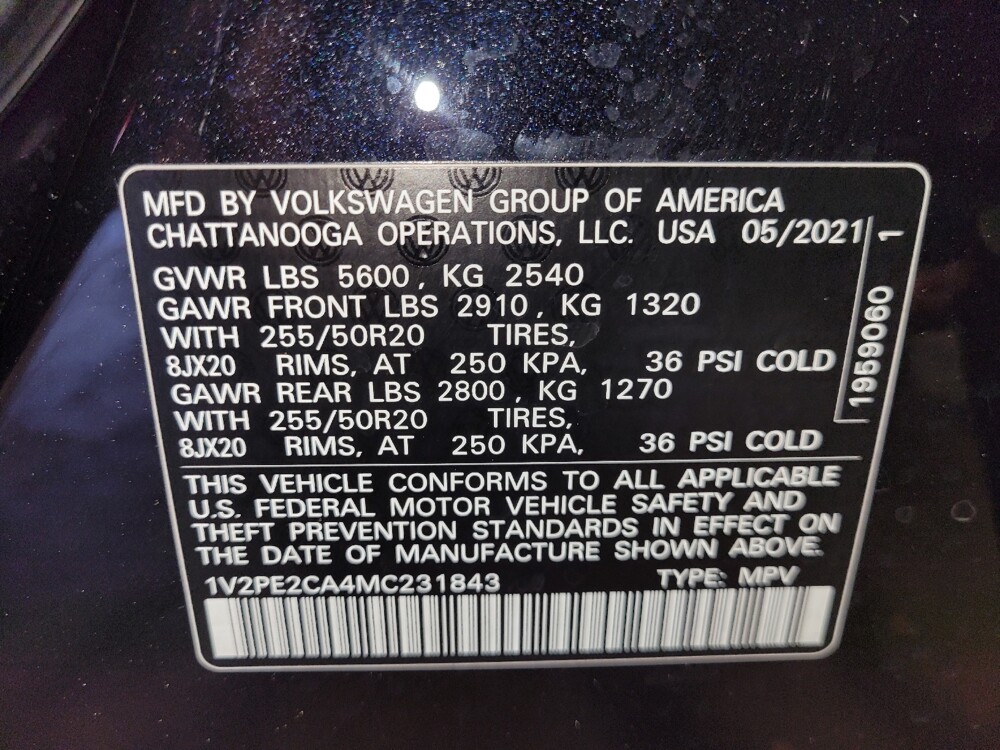 2021 Volkswagen Atlas in Jacksonville, FL 32210 - 18140119 33