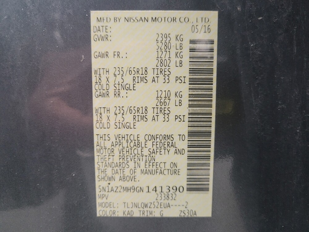 2016 Nissan Murano in Taylor, MI 48180 - 18140136 33