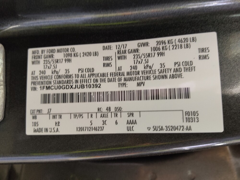 2018 Ford Escape in Midlothian, IL 60445 - 18140149 33