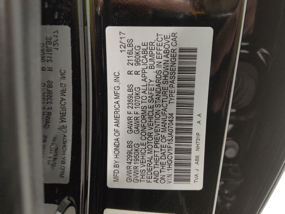 2018 Honda Accord in Columbus, OH 43231 - 18140181 33