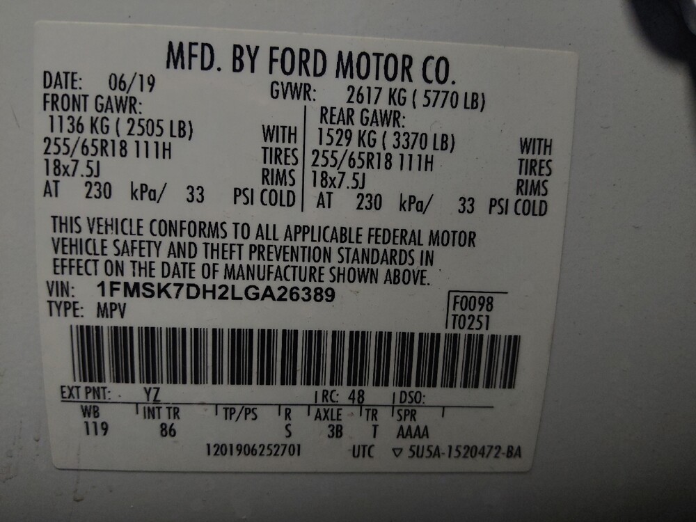 2020 Ford Explorer in Glendale, AZ 85301 - 18140218 33