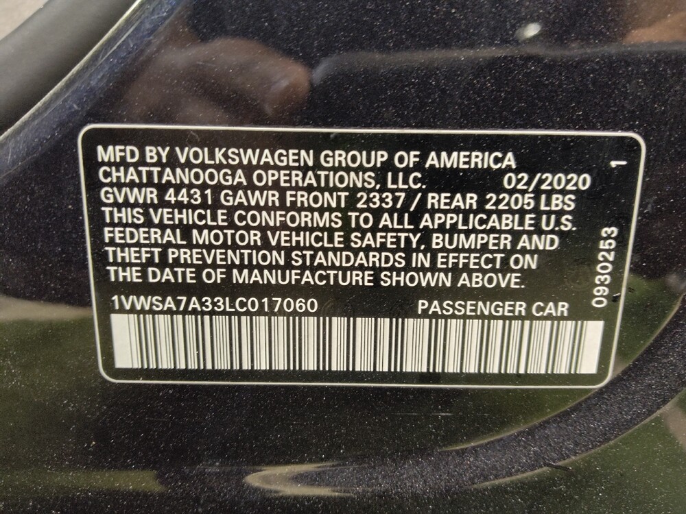 2020 Volkswagen Passat in Tallahassee, FL 32304 - 18140302 33