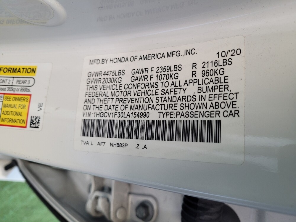 2020 Honda Accord in Miamisburg, OH 45342 - 18140306 33