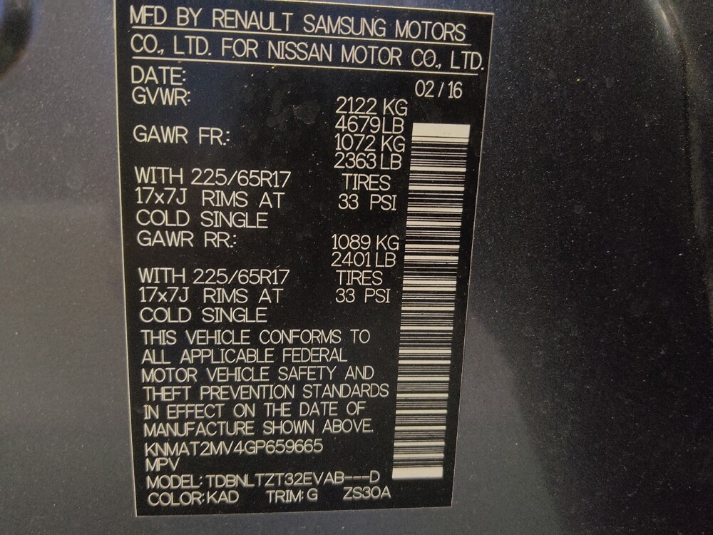 2016 Nissan Rogue in Glendale, AZ 85301 - 18140319 33