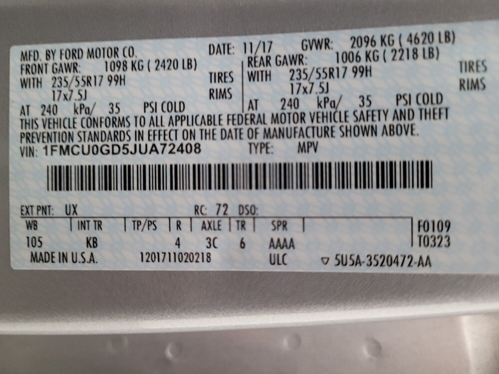 2018 Ford Escape in El Cajon, CA 92020 - 18140330 33