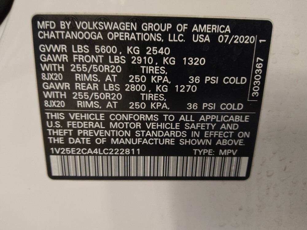 2020 Volkswagen Atlas in Pensacola, FL 32505 - 18140465 33