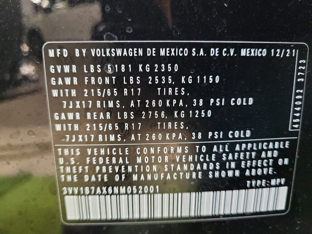 2022 Volkswagen Tiguan in Tampa, FL 33612 - 18140478 33