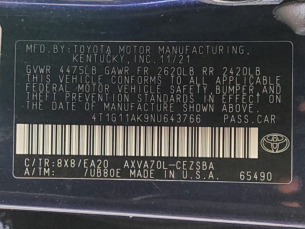 2022 Toyota Camry in Salem, VA 24153 - 18140507 33