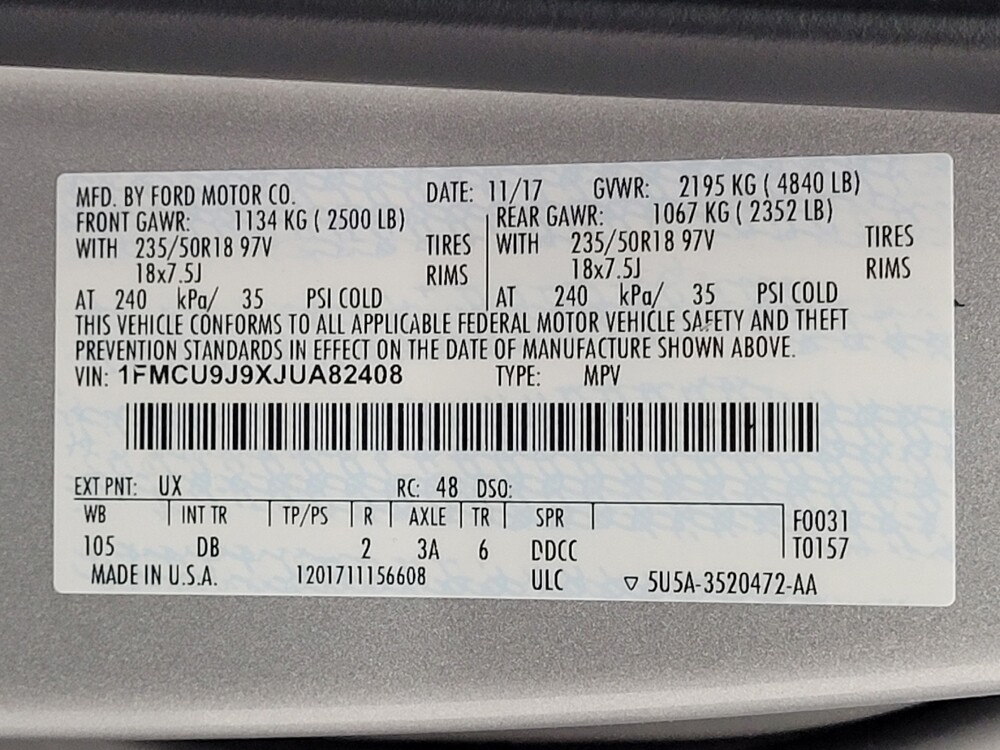 2018 Ford Escape in Memphis, TN 38128 - 18140537 33
