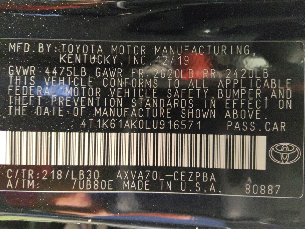 2020 Toyota Camry in Temple, TX 76502 - 18140557 33
