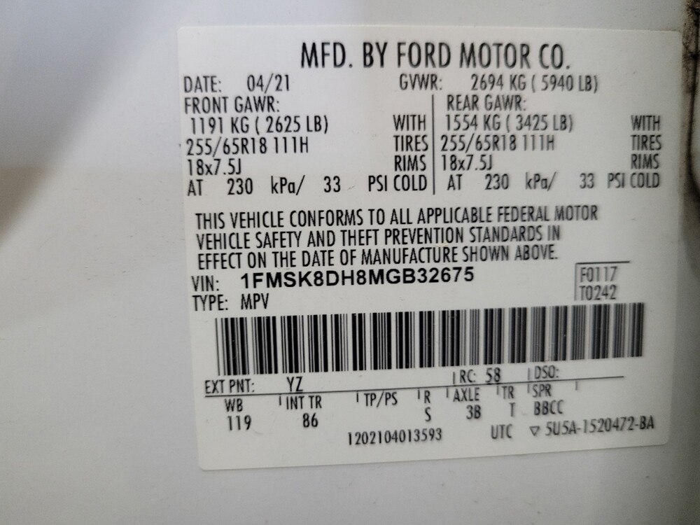 2021 Ford Explorer in Pittsburgh, PA 15236 - 18140588 33