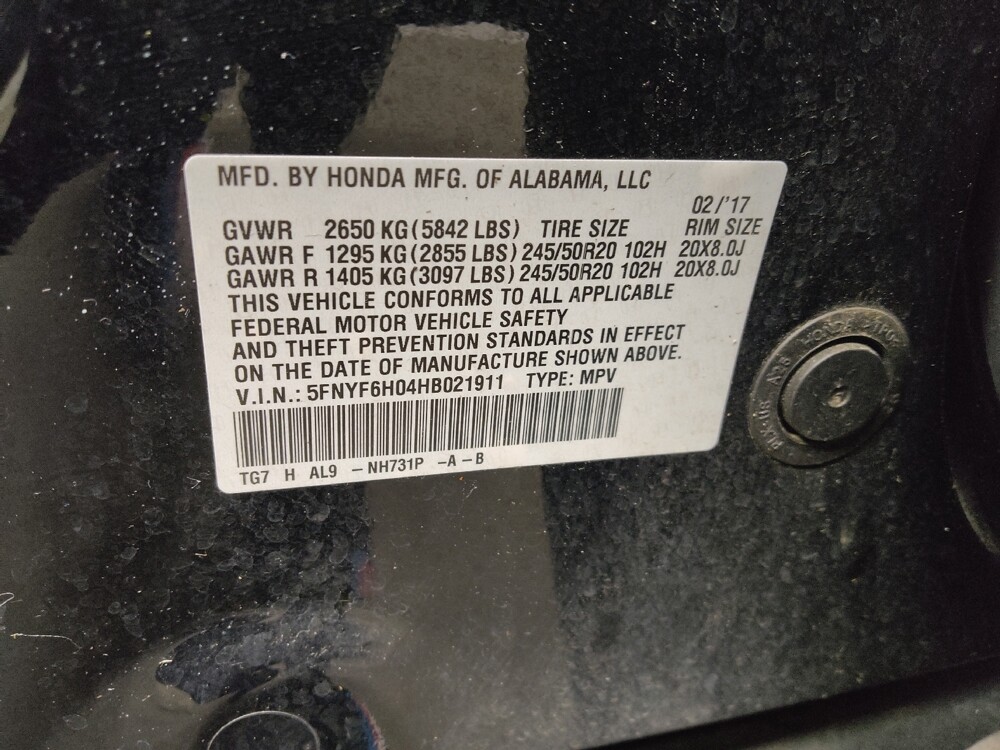 2017 Honda Pilot in Augusta, GA 30907 - 18140629 33