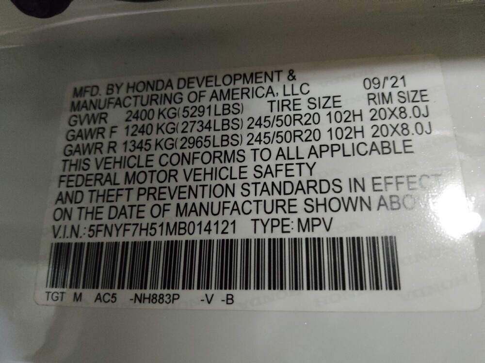 2021 Honda Passport in Salem, VA 24153 - 18140703 33