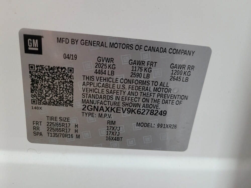 2019 Chevrolet Equinox in New Castle, DE 19720 - 18140804 33