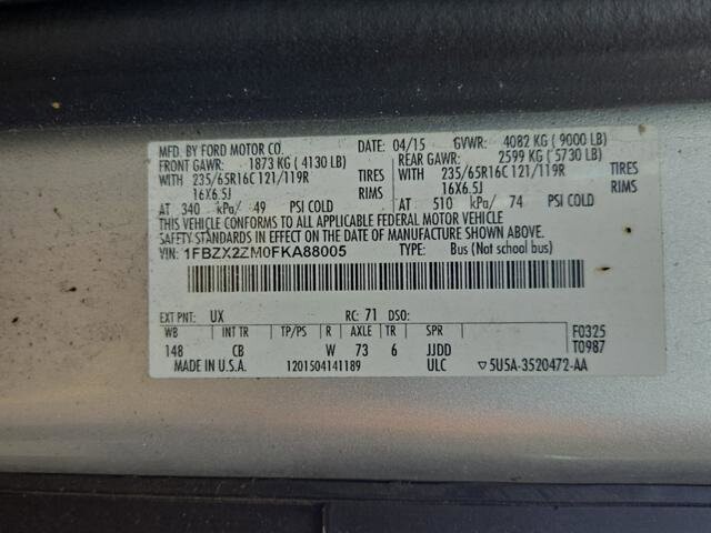 2015 Ford Transit 350 in Blauvelt, NY 10913 - 18140860 22