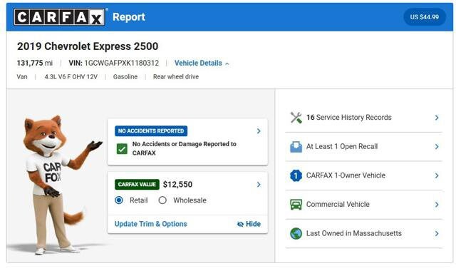 2019 Chevrolet Express 2500 in Blauvelt, NY 10913 - 18140861 8