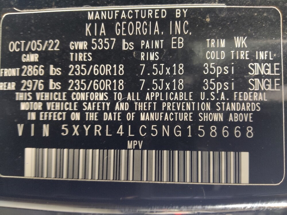 2022 Kia Sorento in Morrow, GA 30260 - 18140947 33
