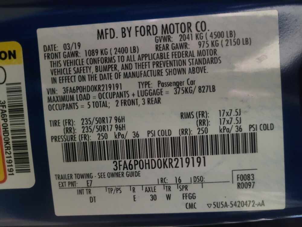 2019 Ford Fusion in Macon, GA 31210 - 18140955 33