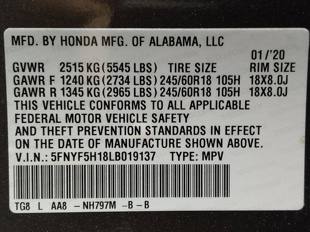 2020 Honda Pilot in Lauderdale Lakes, FL 33313 - 18141035 33