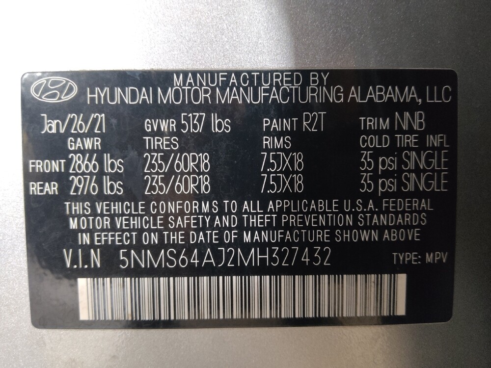 2021 Hyundai Santa Fe in Savannah, GA 31419 - 18141044 33
