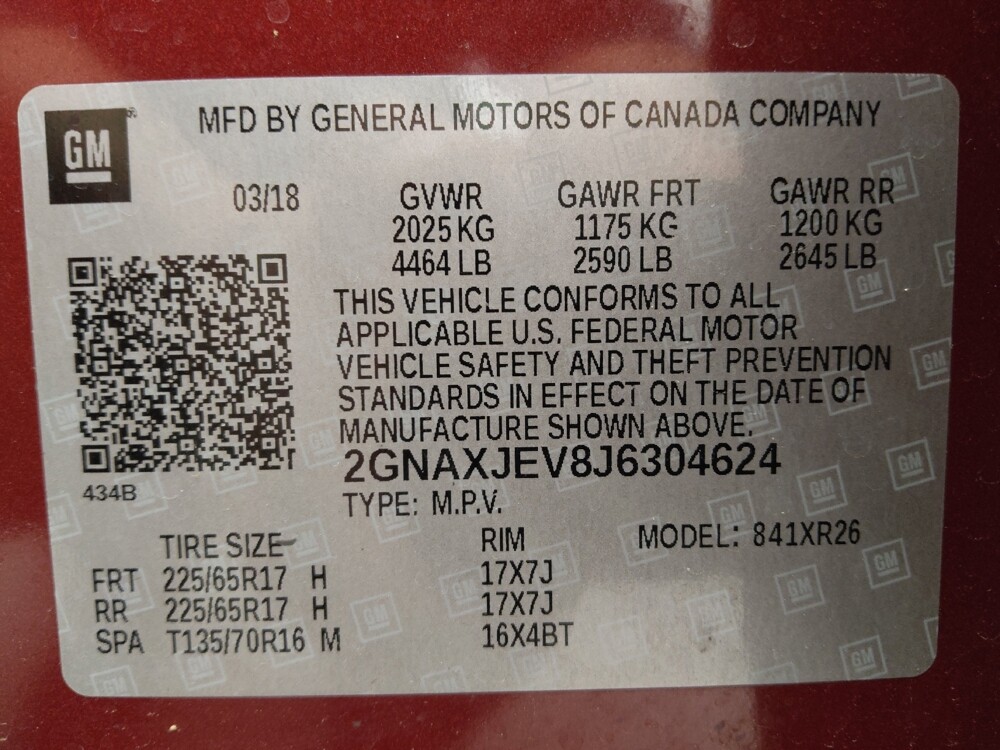 2018 Chevrolet Equinox in Lakewood, CO 80215 - 18141089 33