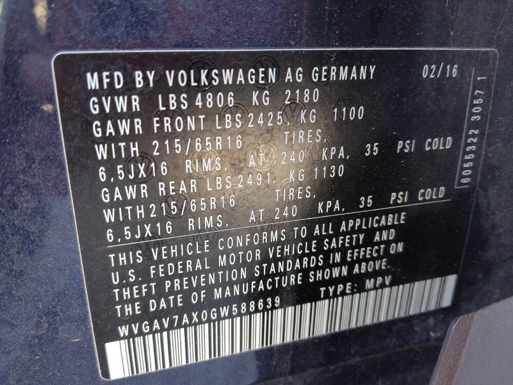 2016 Volkswagen Tiguan in Memphis, TN 38128 - 18141096 33