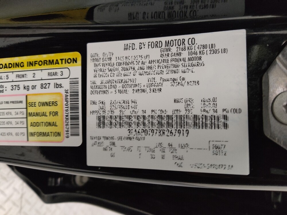 2019 Ford Fusion in Independence, MO 64055 - 18141157 33