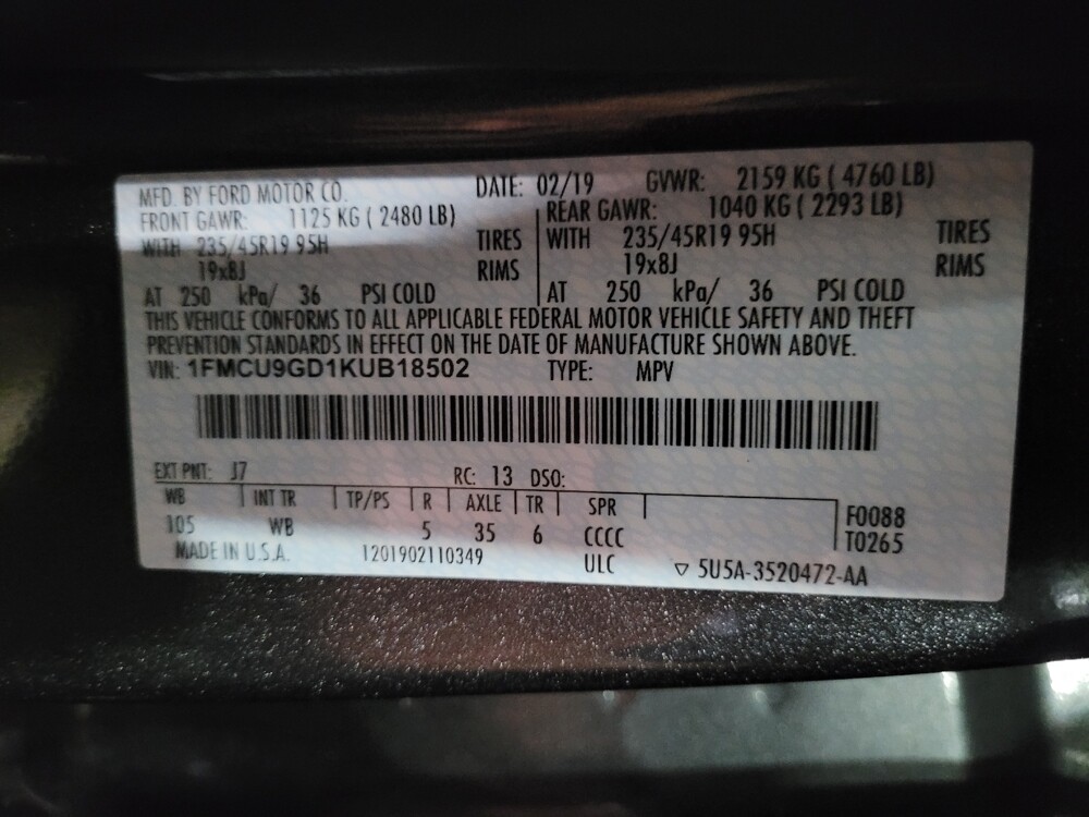 2019 Ford Escape in Temple Hills, MD 20746 - 18141165 33