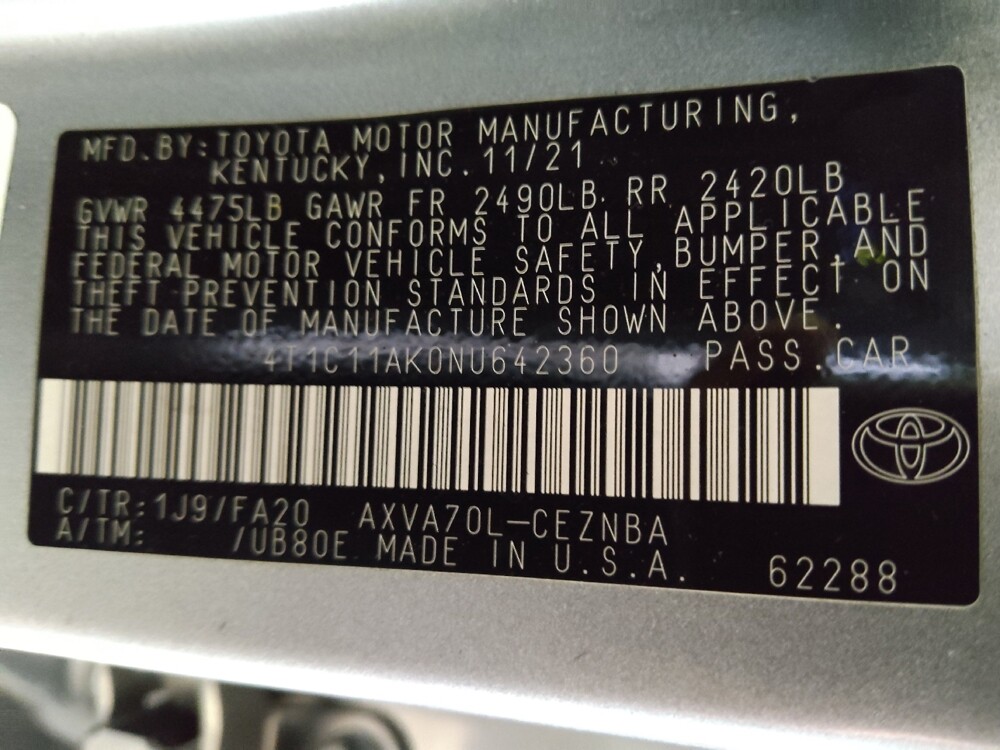 2022 Toyota Camry in Athens, GA 30606 - 18141211 33