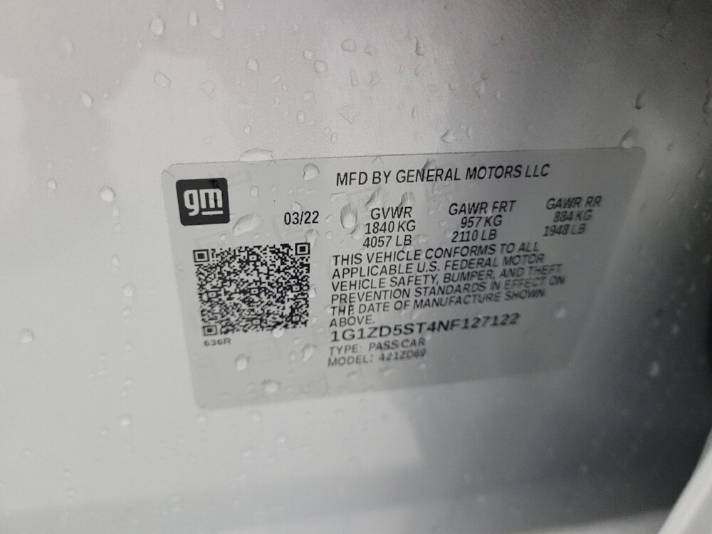 2022 Chevrolet Malibu in Salem, VA 24153 - 18141280 33