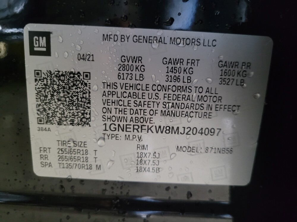 2021 Chevrolet Traverse in Union City, GA 30291 - 18141283 33