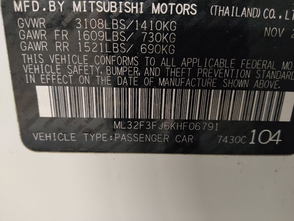 2019 Mitsubishi Mirage G4 in Columbus, GA 31909 - 18141288 33