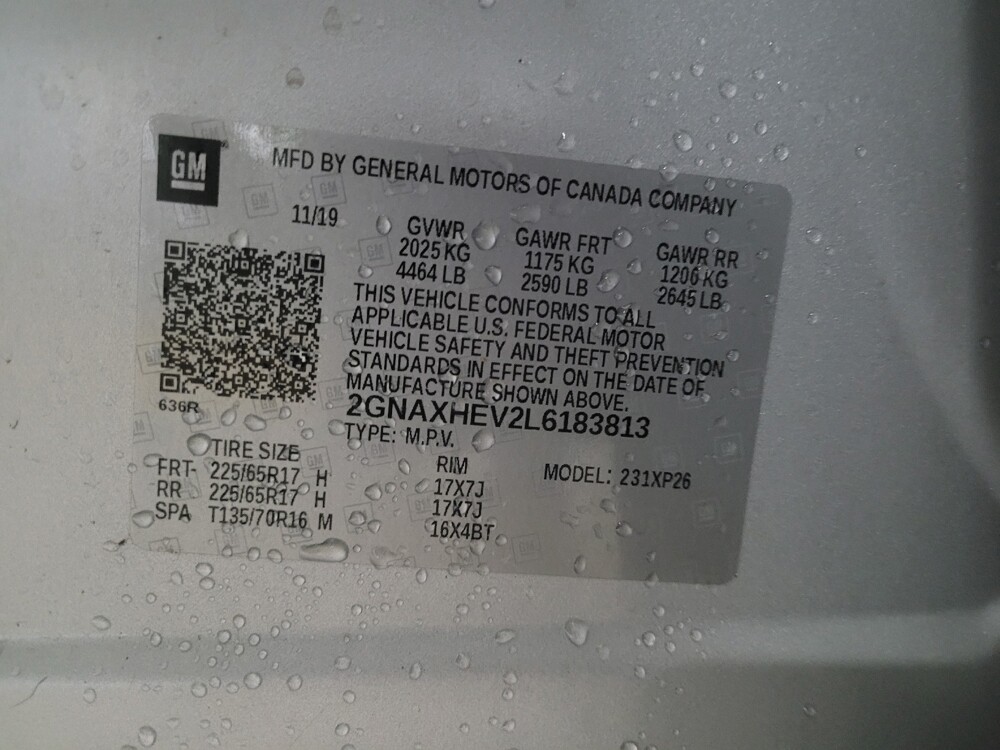 2020 Chevrolet Equinox in Union City, GA 30291 - 18141323 33