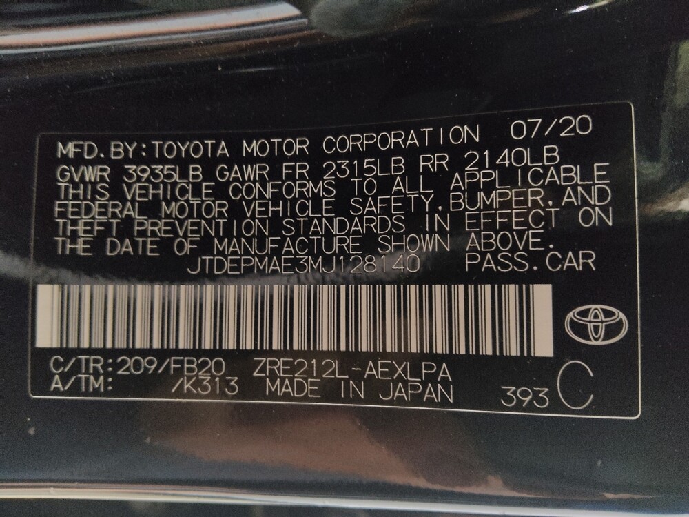 2021 Toyota Corolla in Union City, GA 30291 - 18141329 33