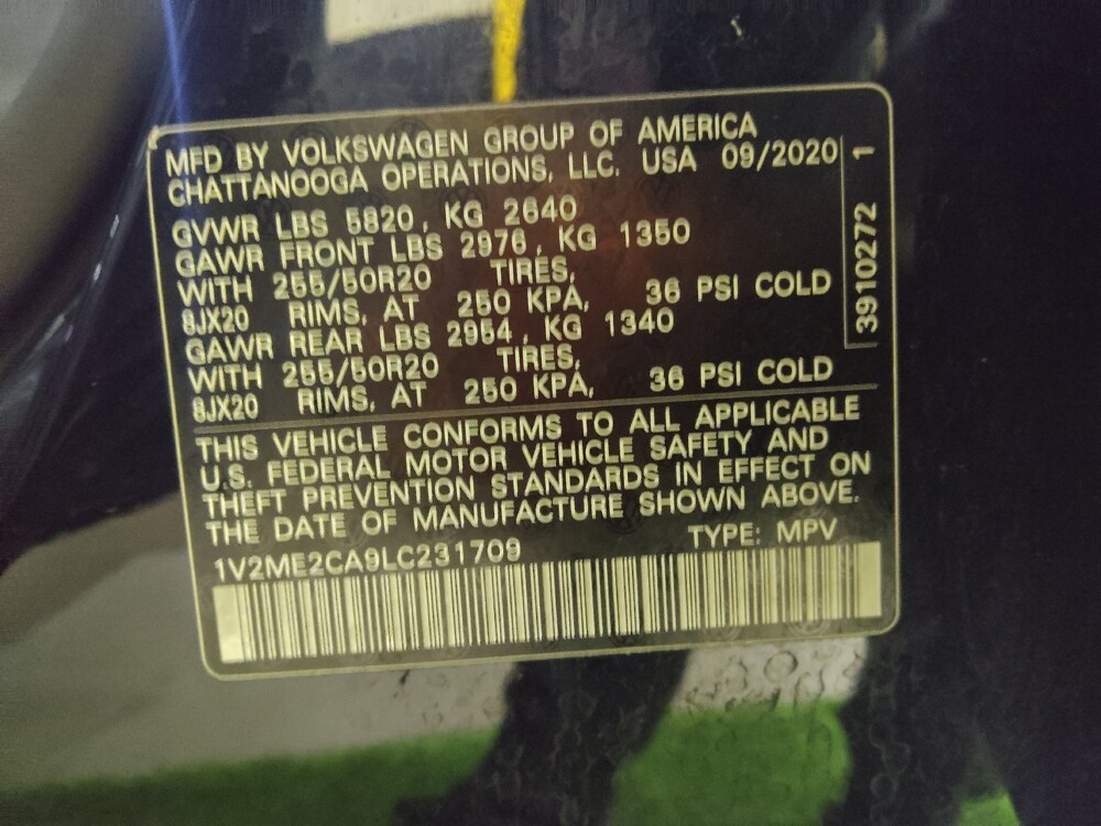 2020 Volkswagen Atlas in Charlotte, NC 28213 - 18141366 33