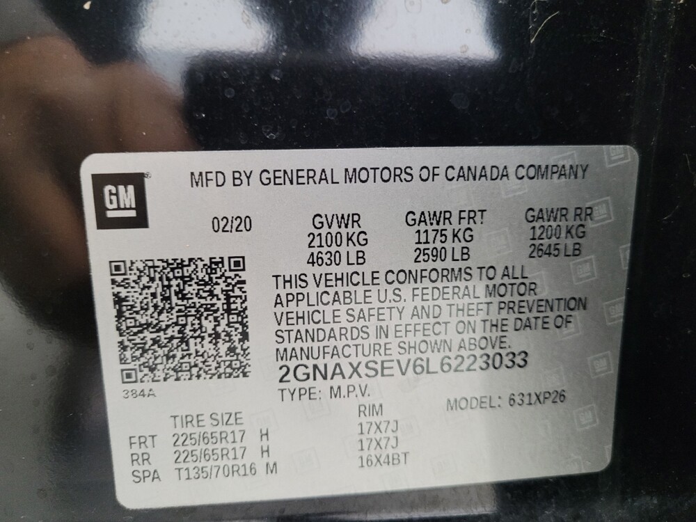 2020 Chevrolet Equinox in Huntsville, AL 35816 - 18141408 33