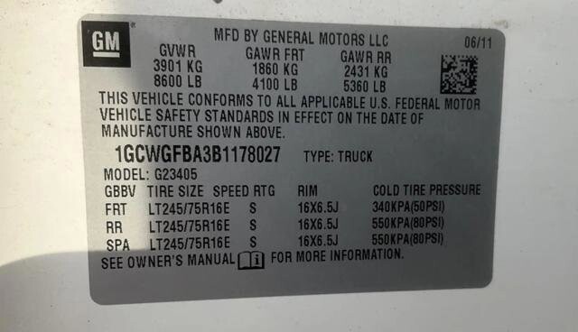 2011 Chevrolet Express 2500 in Blauvelt, NY 10913 - 18141526 27