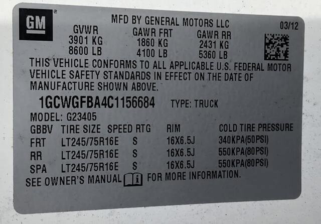 2012 Chevrolet Express 2500 in Blauvelt, NY 10913 - 18141565 29