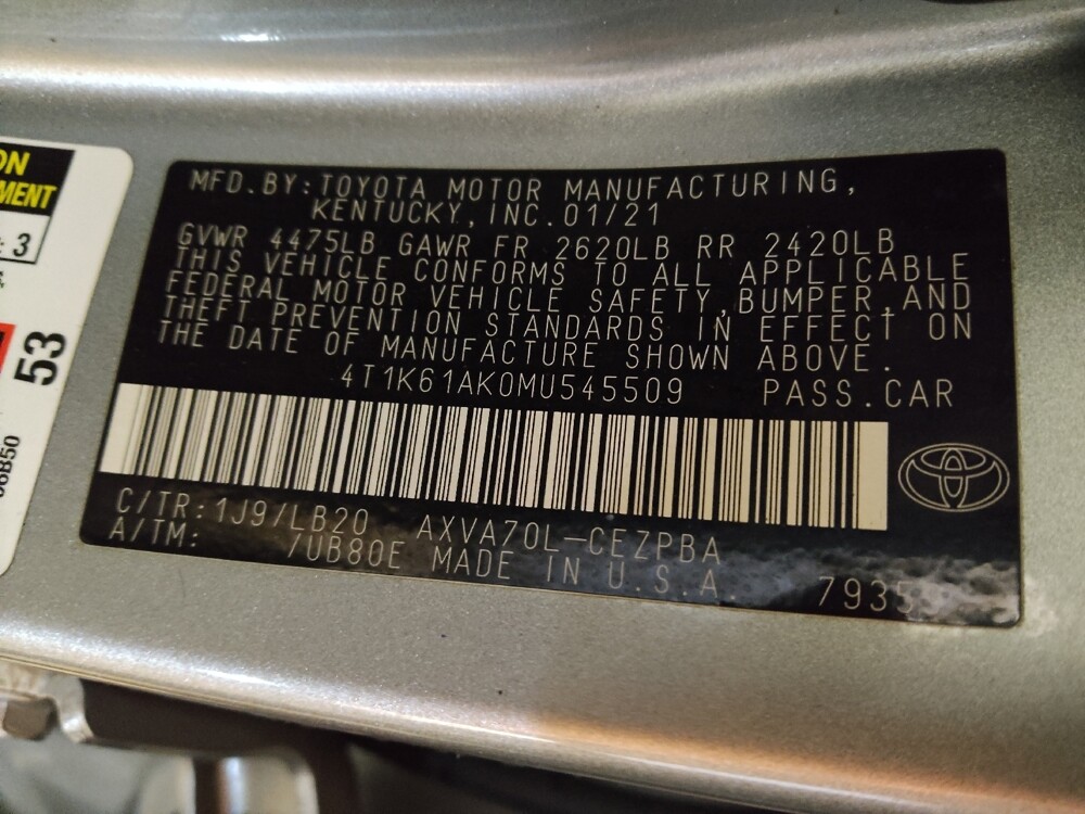 2021 Toyota Camry in Winston-Salem, NC 27103 - 18141668 33