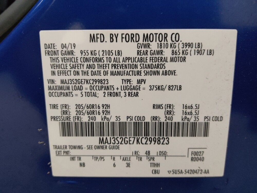 2019 Ford EcoSport in Temple, TX 76502 - 18141714 33