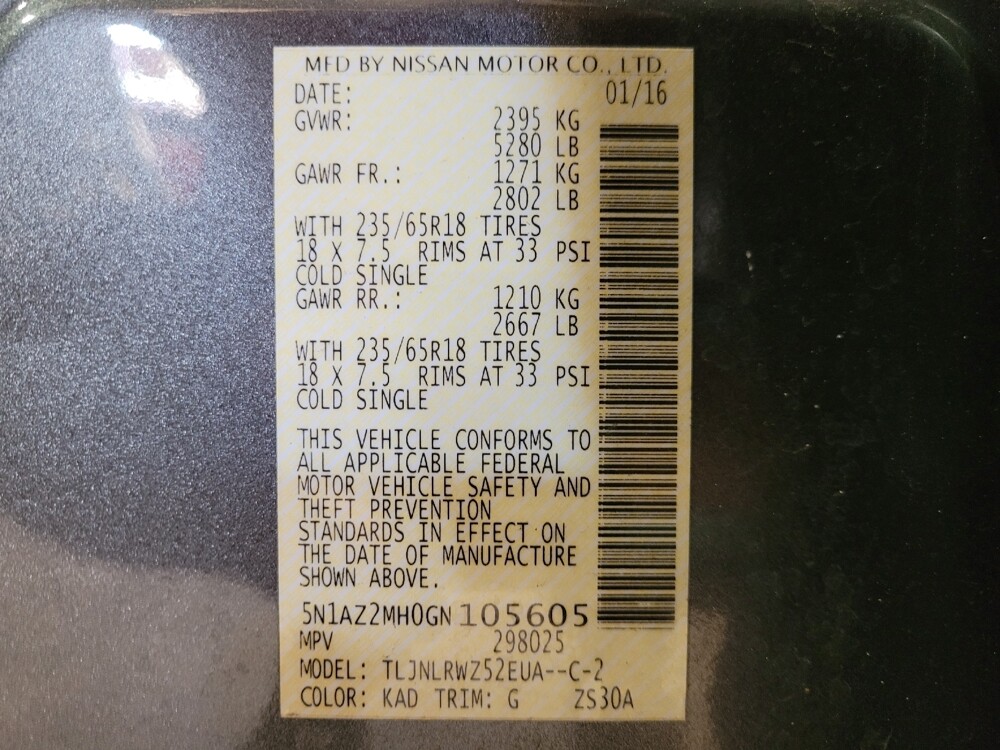 2016 Nissan Murano in Lauderdale Lakes, FL 33313 - 18141739 33