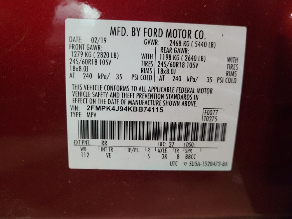 2019 Ford Edge in Owings Mills, MD 21117 - 18141773 33