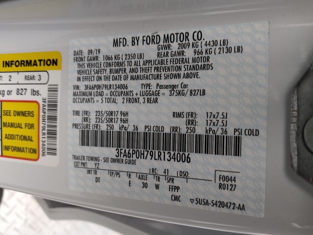 2020 Ford Fusion in Topeka, KS 66611 - 18141784 33