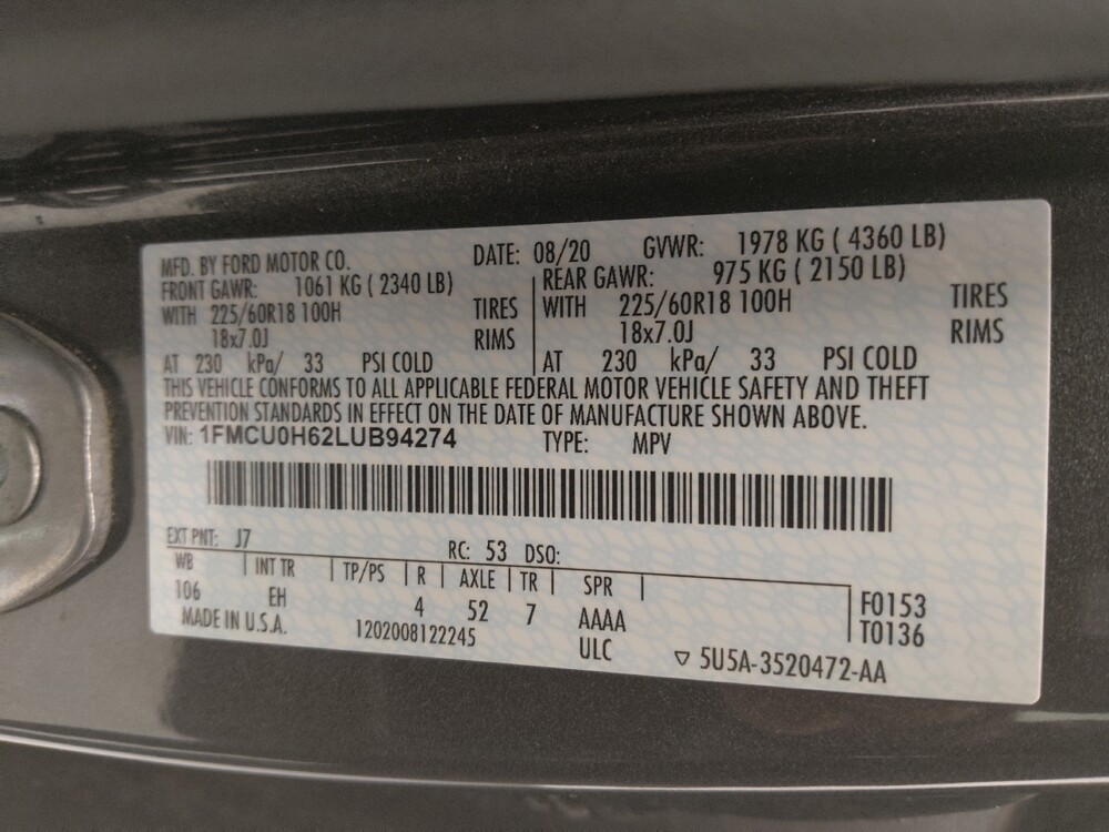 2020 Ford Escape in Springfield, MO 65807 - 18141787 33