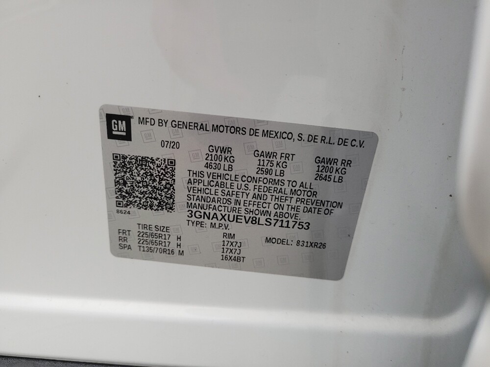 2020 Chevrolet Equinox in Eastpointe, MI 48021 - 18141806 33